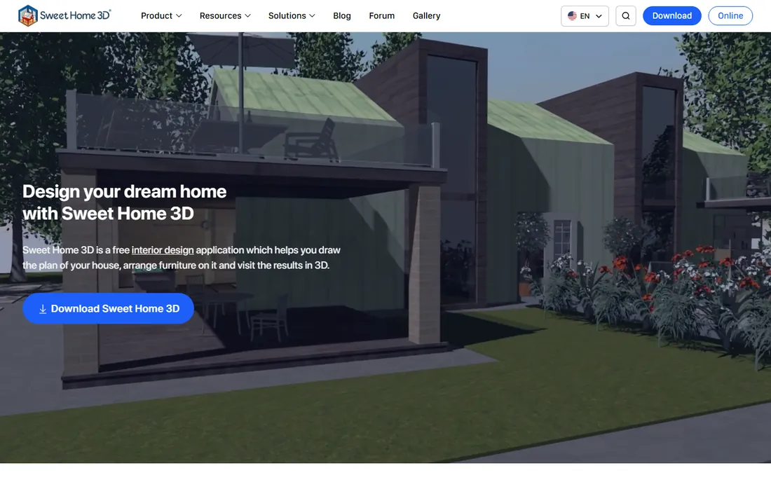 Sweet Home 3D homepage