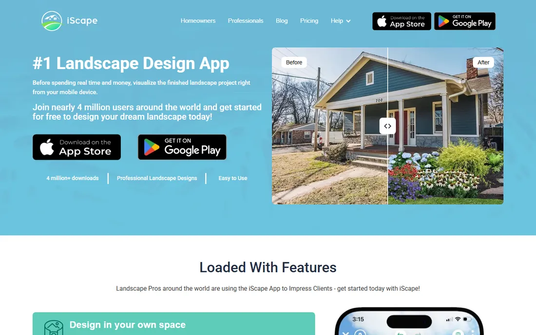 iScape homepage