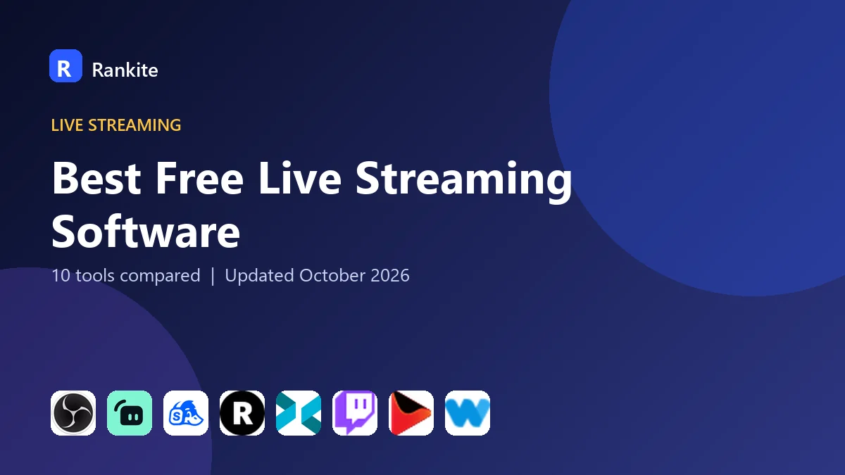 Best Free Live Streaming Software in 2026: 10 Tools Compared