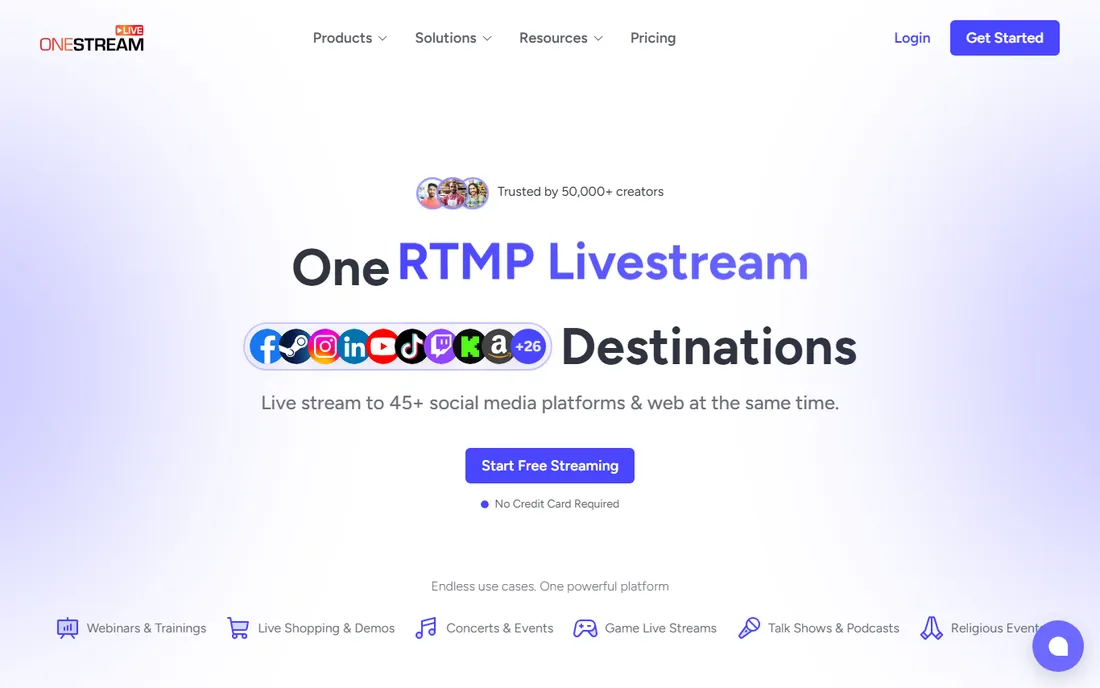 OneStream Live homepage
