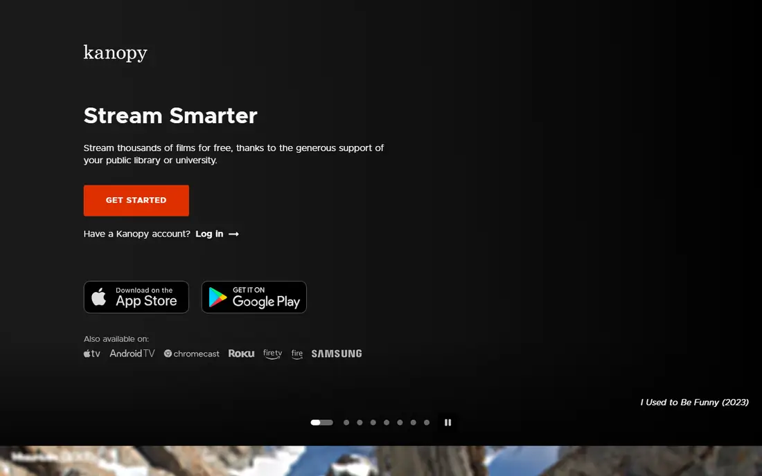 Kanopy homepage