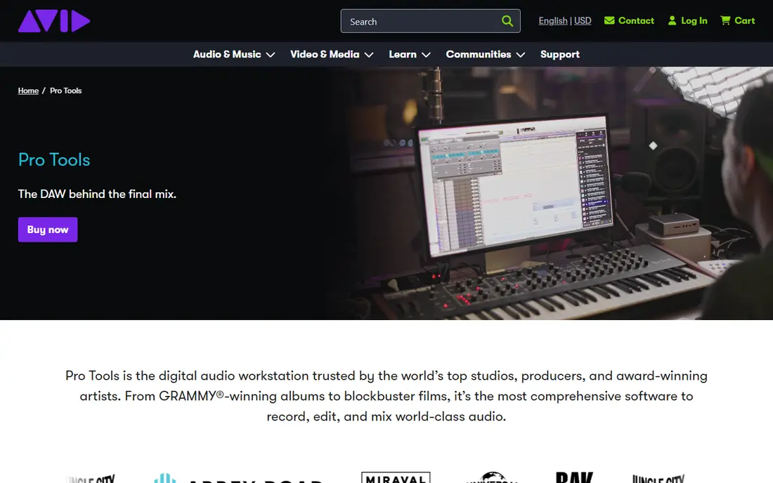 Pro Tools Intro homepage