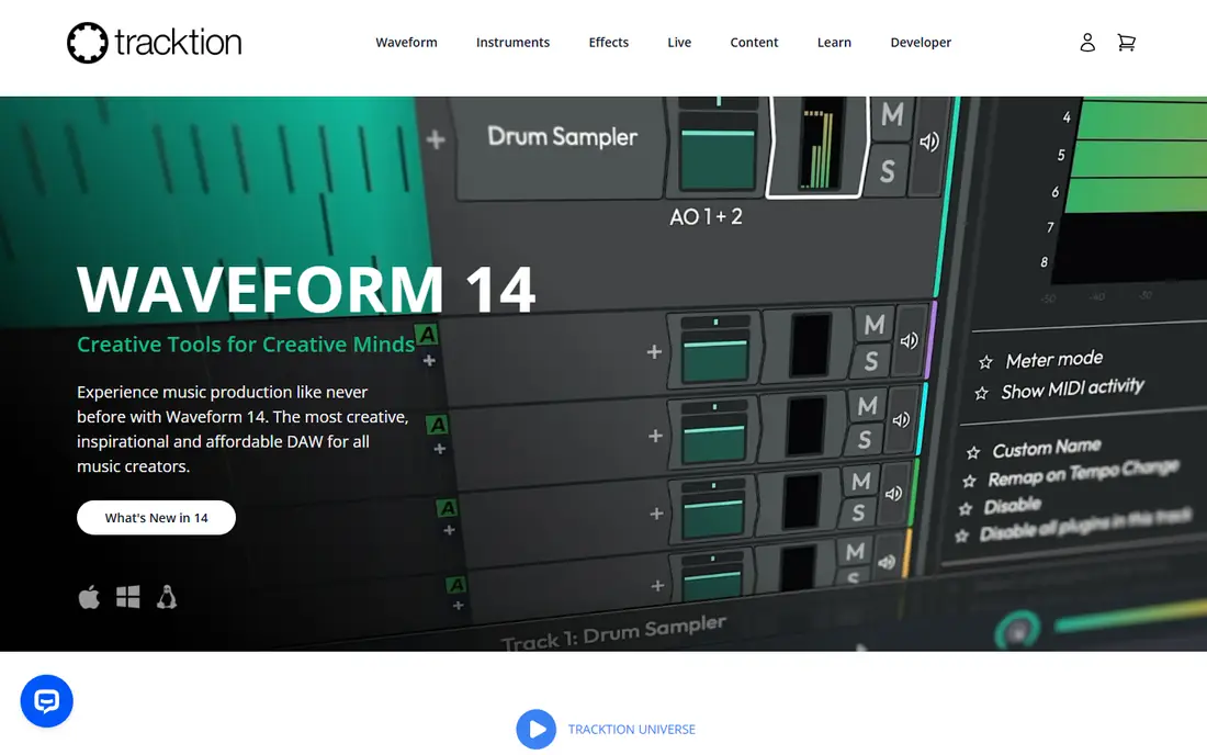 Waveform Free homepage