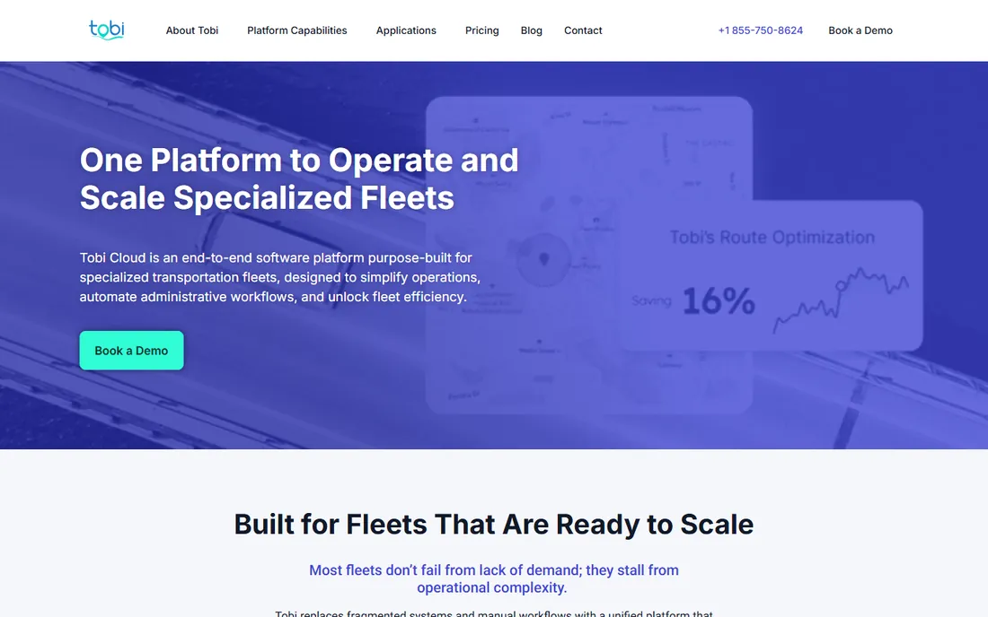 Tobi Cloud homepage