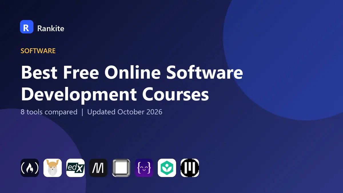 Best Free Online Software Development Courses in 2026: 8 Courses Compared