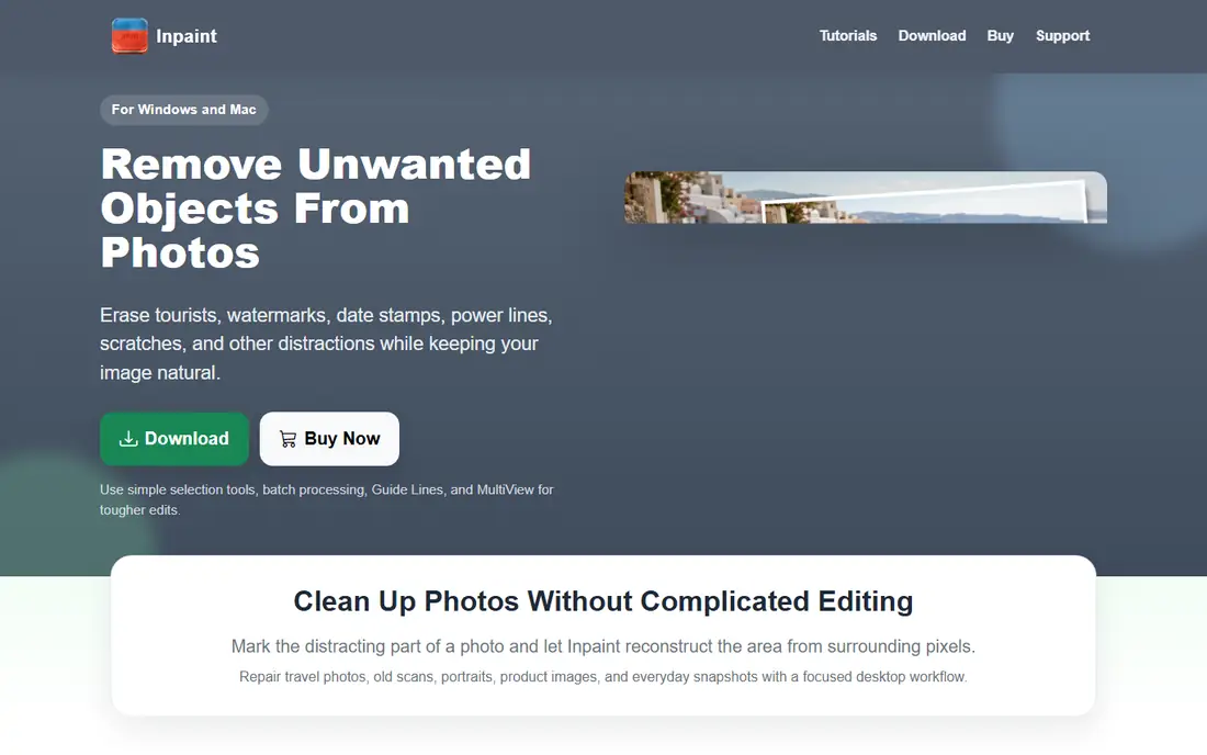 Inpaint homepage