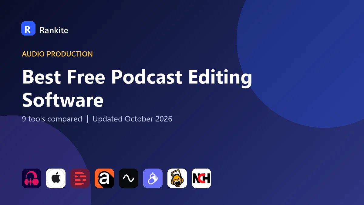Best Free Podcast Editing Software in 2026: 9 Tools Compared