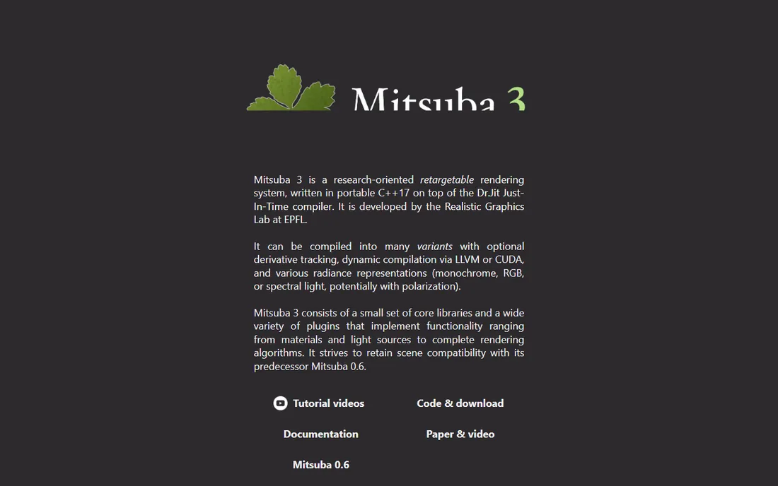 Mitsuba homepage