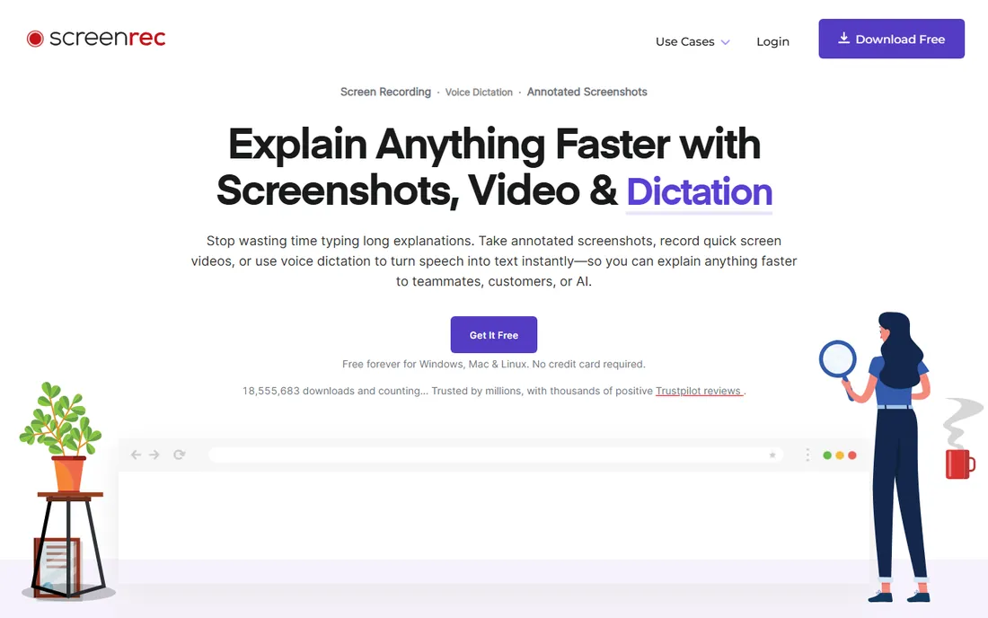 ScreenRec homepage