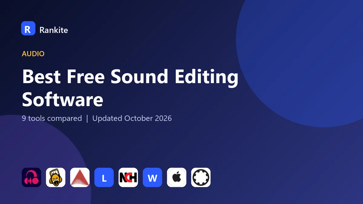 Best Free Sound Editing Software in 2026: 9 Tools Compared