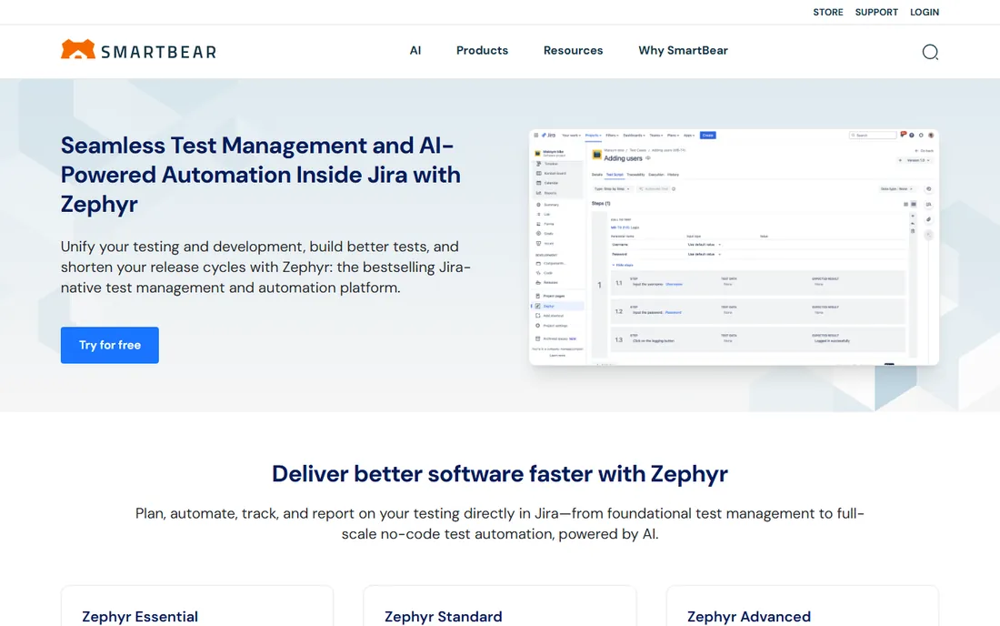 Zephyr homepage