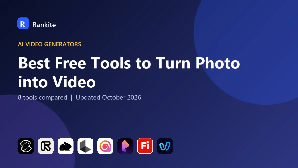 Best Free Tools to Turn Photo into Video in 2026: 8 Tools Compared