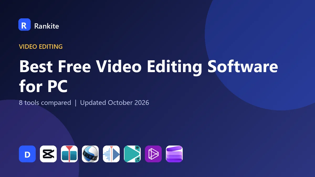 Best Free Video Editing Software for PC in 2026: 8 Tools Compared