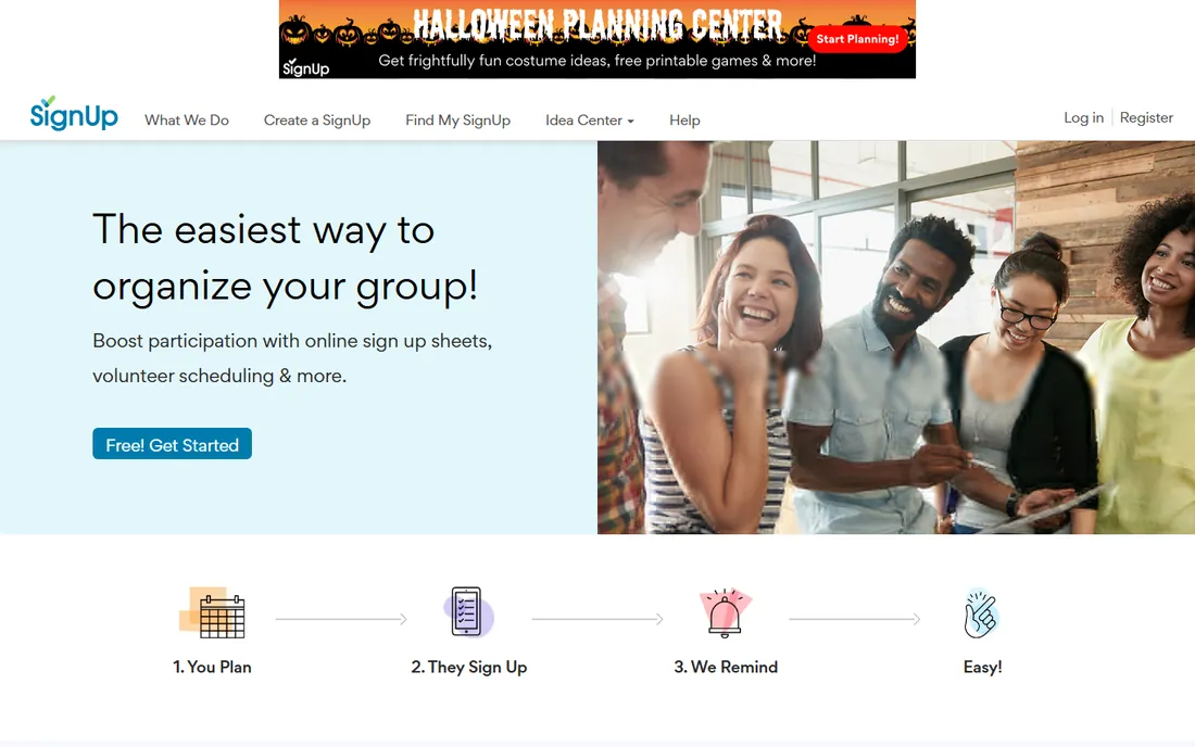 SignUp.com homepage