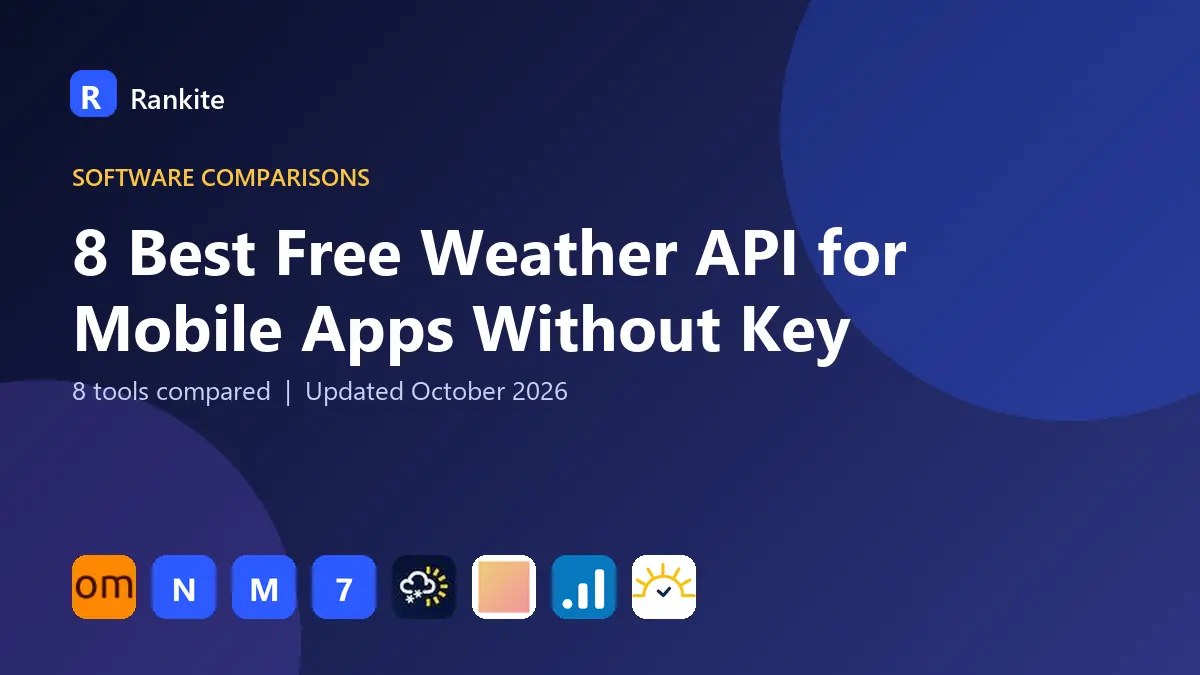 8 Best Free Weather API for Mobile Apps Without Key in 2026: Keyless Compared