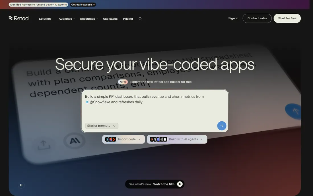 Retool homepage