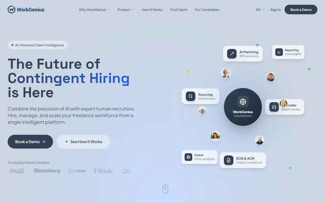 WorkGenius homepage