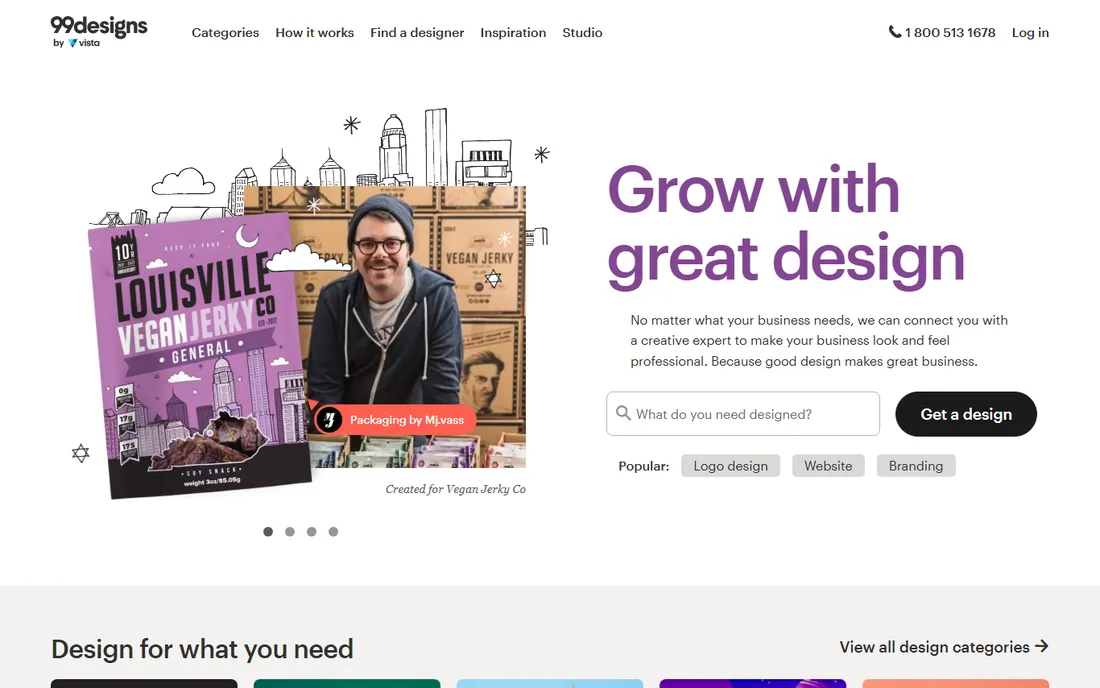99designs homepage