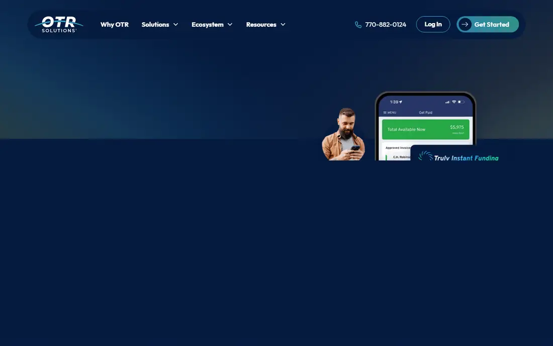 OTR Solutions homepage
