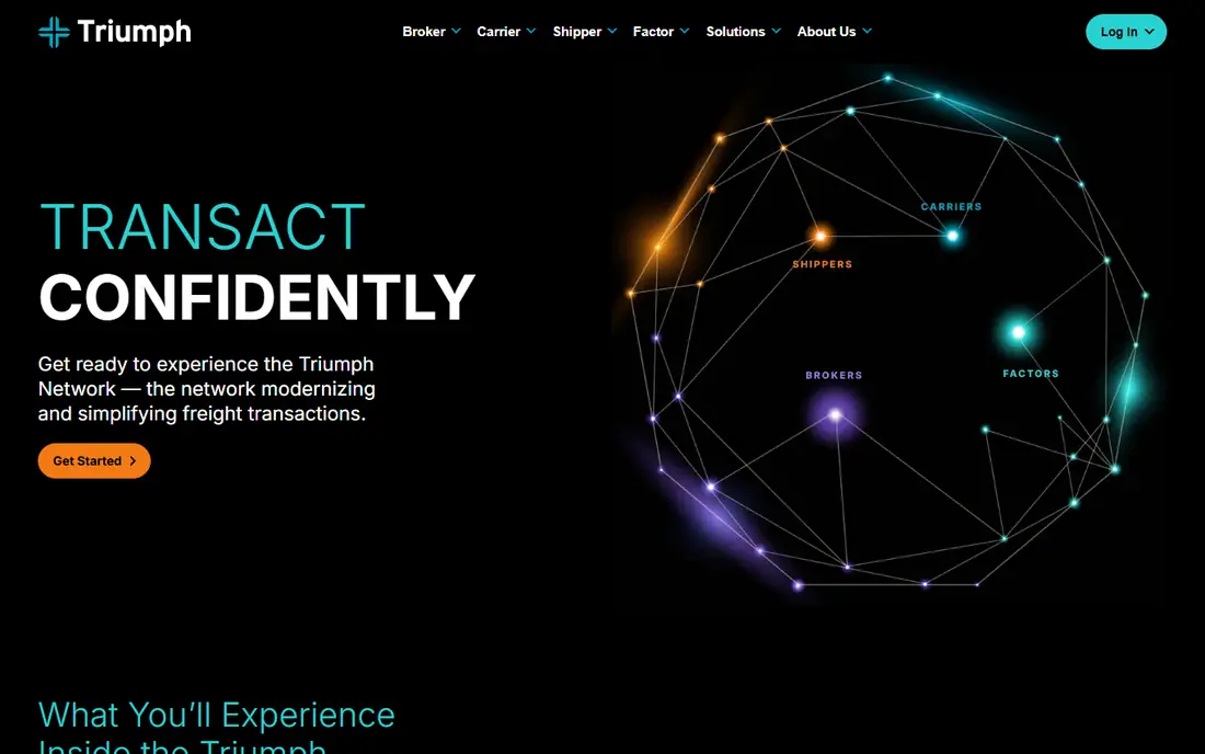 Triumph Business Capital homepage
