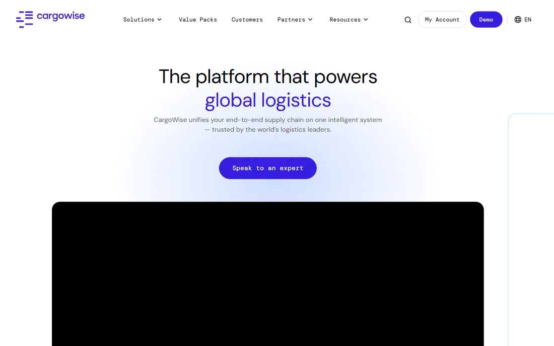 CargoWise homepage