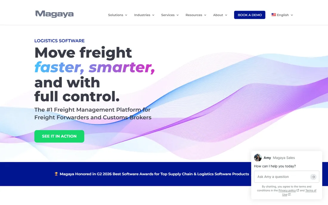 Magaya homepage