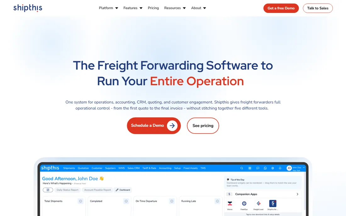 Shipthis homepage