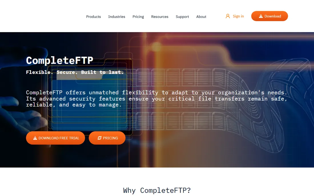 CompleteFTP homepage
