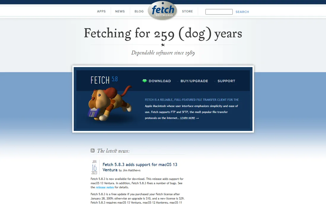 Fetch homepage
