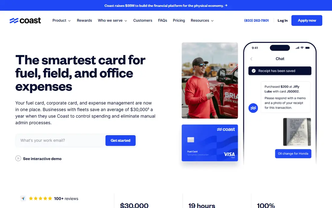 Coast homepage