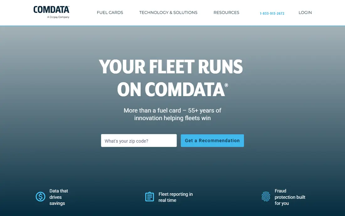 Comdata homepage