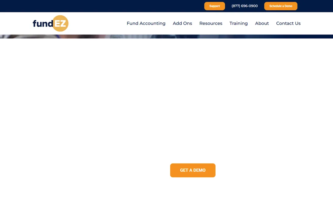 Fund EZ homepage