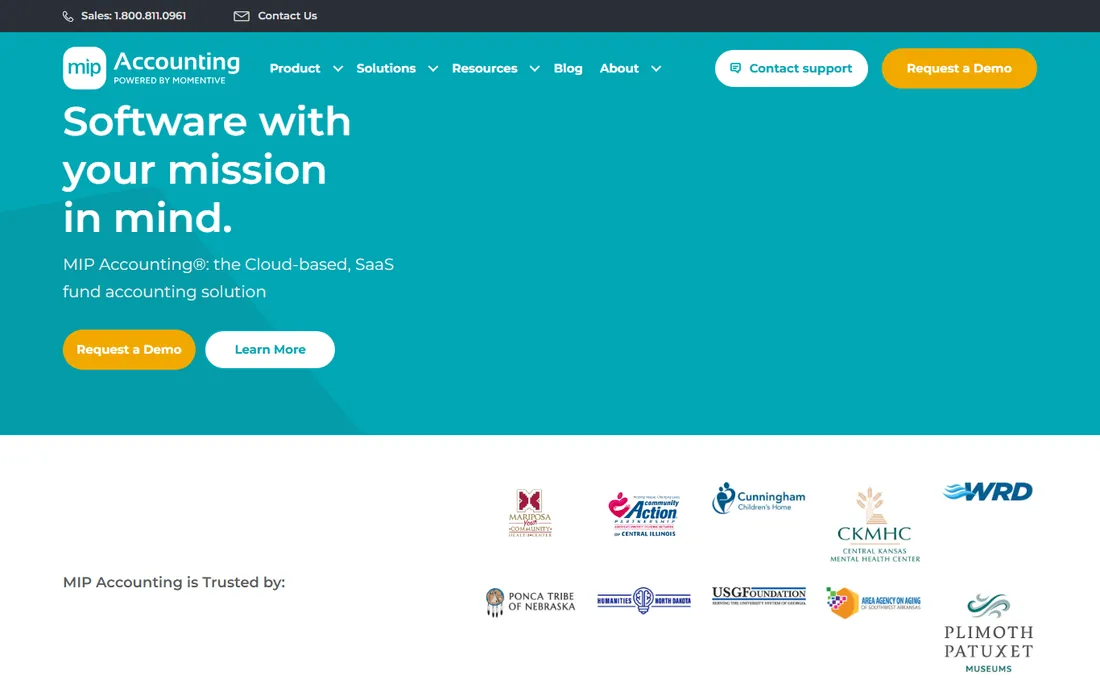 MIP Fund Accounting homepage