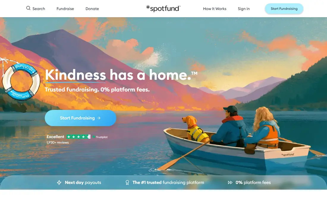 spotfund homepage