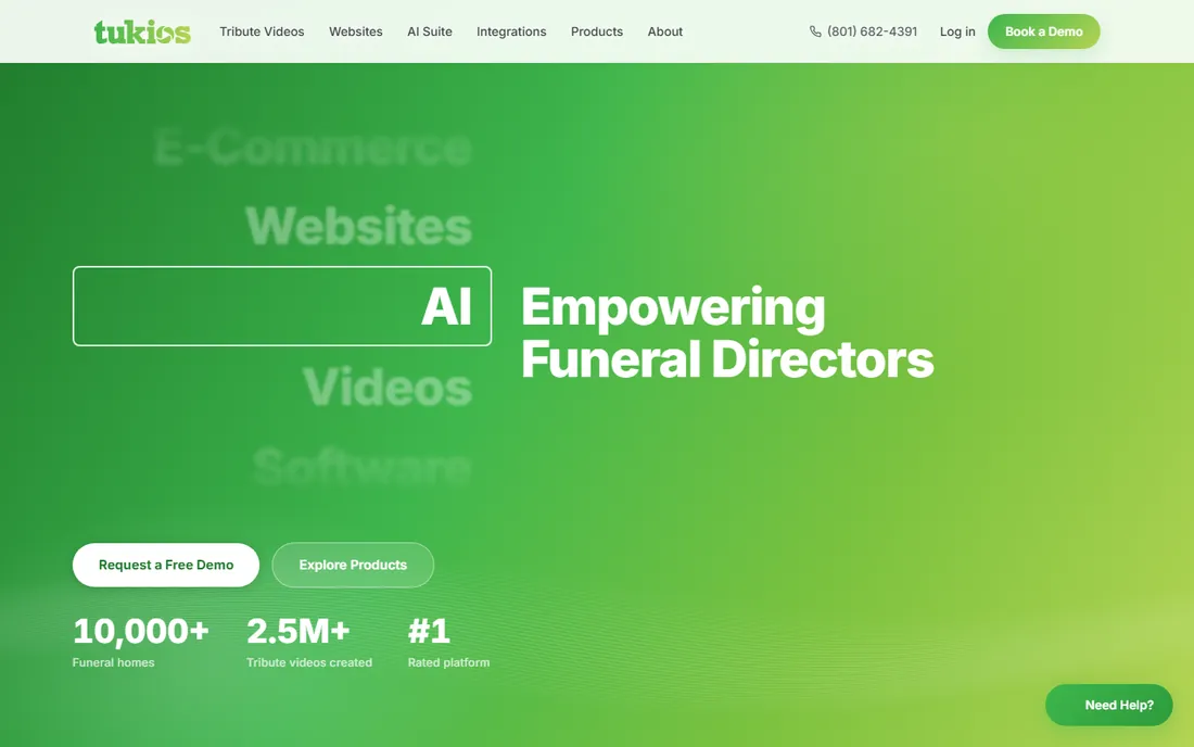 Tukios homepage