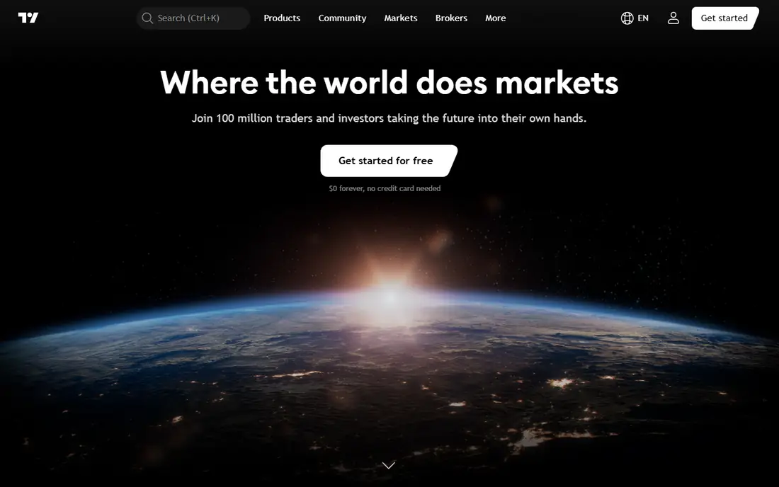 TradingView homepage