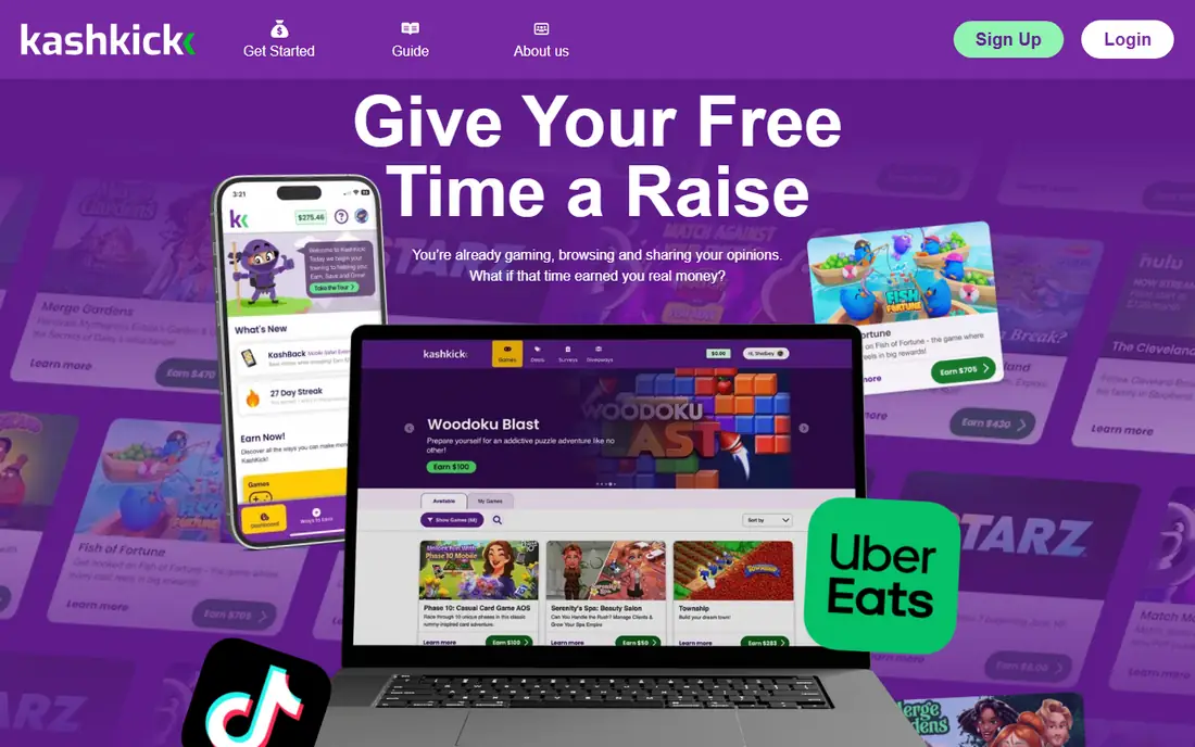 KashKick homepage