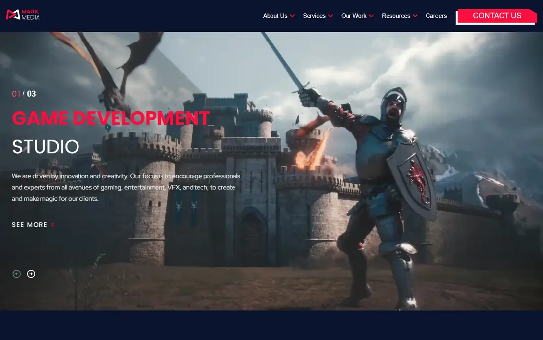 Magic Media homepage
