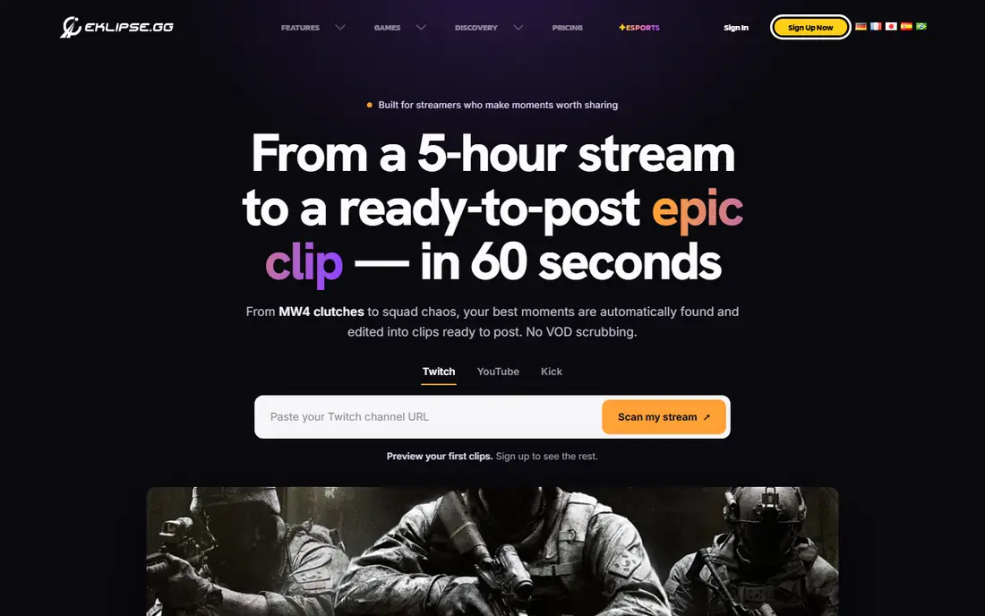 Eklipse homepage