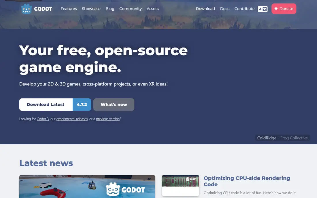 Godot homepage
