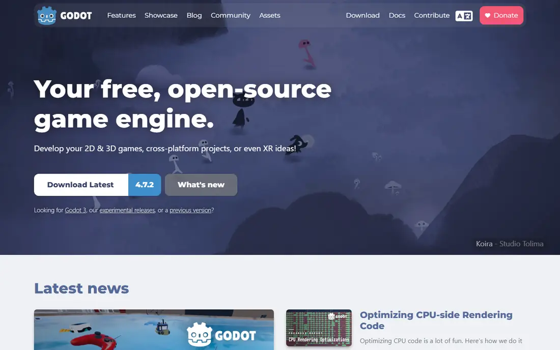 Godot homepage