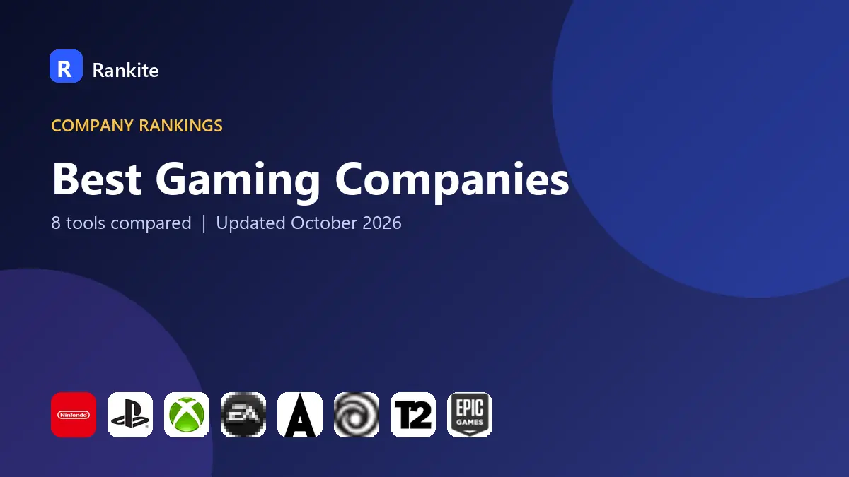 Best Gaming Companies in 2026: 8 Companies Compared