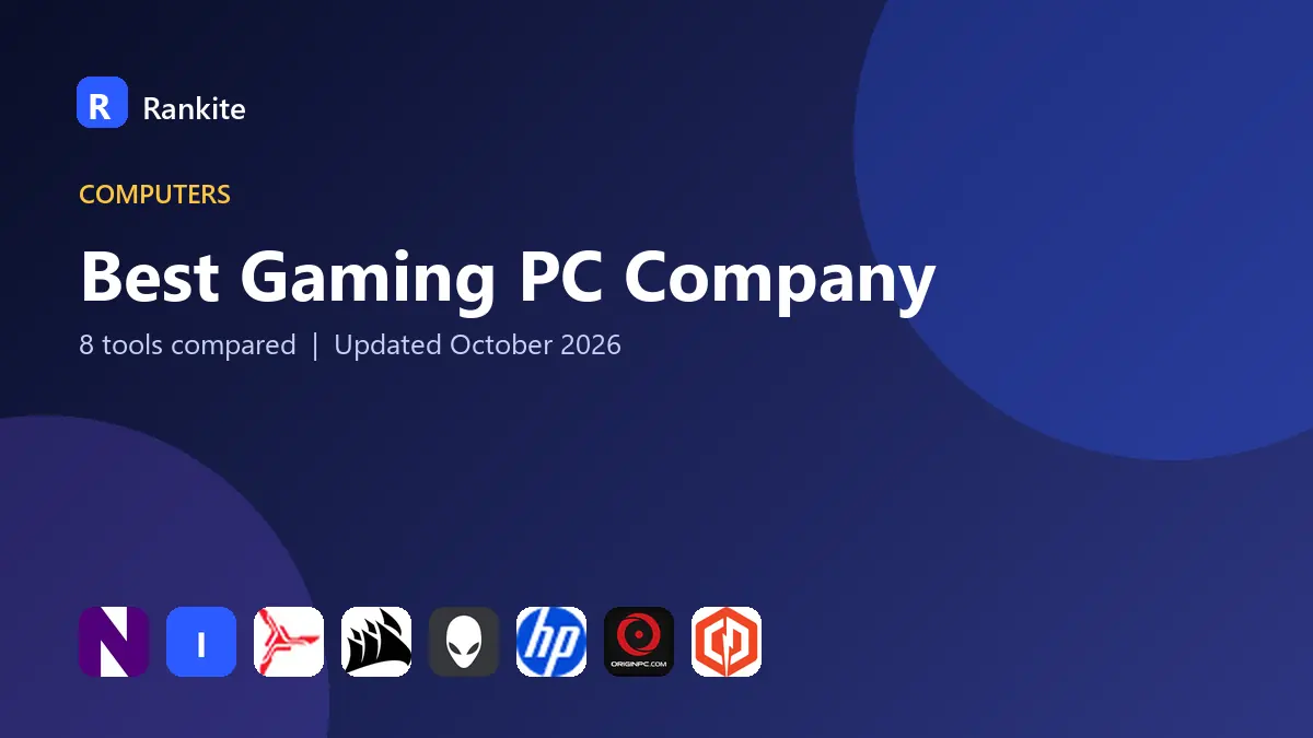 Best Gaming PC Company in 2026: 8 Compared