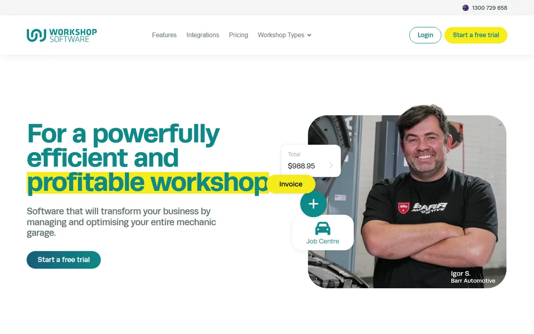 Workshop Software homepage