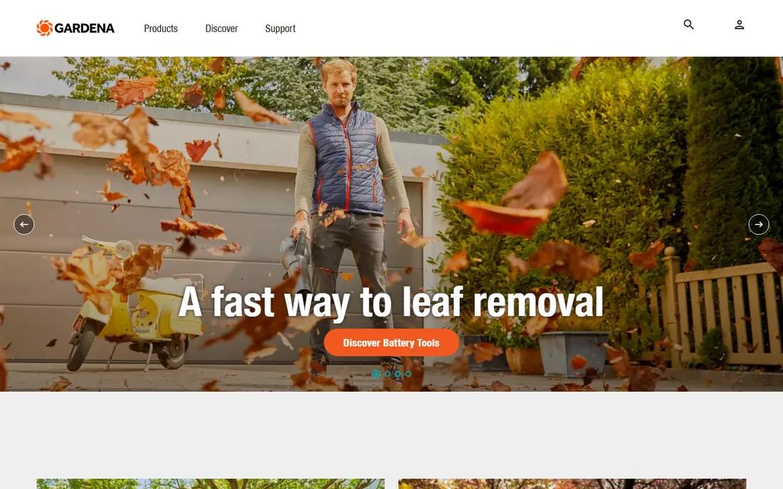 Gardena myGarden homepage