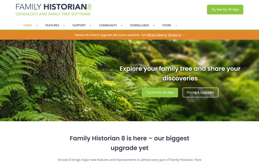 Family Historian homepage