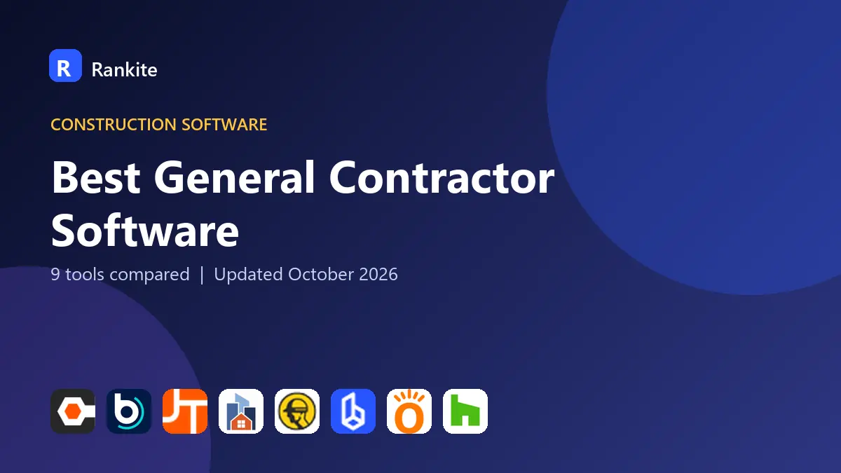 Best General Contractor Software in 2026: 9 Tools Compared