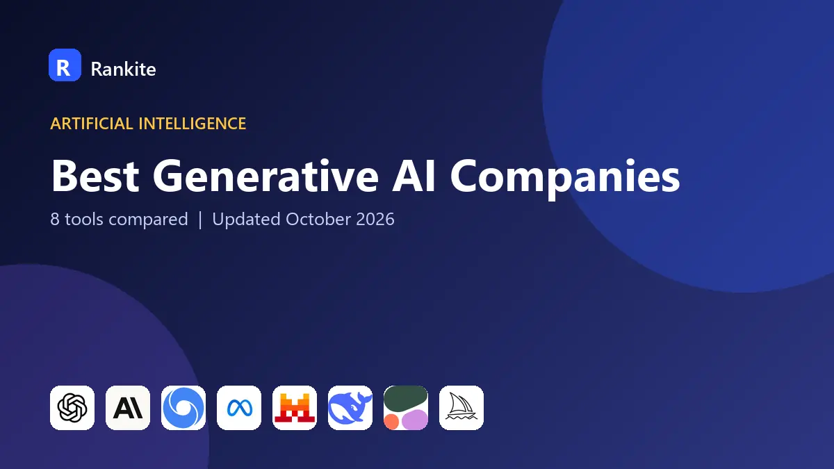 Best Generative AI Companies in 2026: 8 Tools Compared
