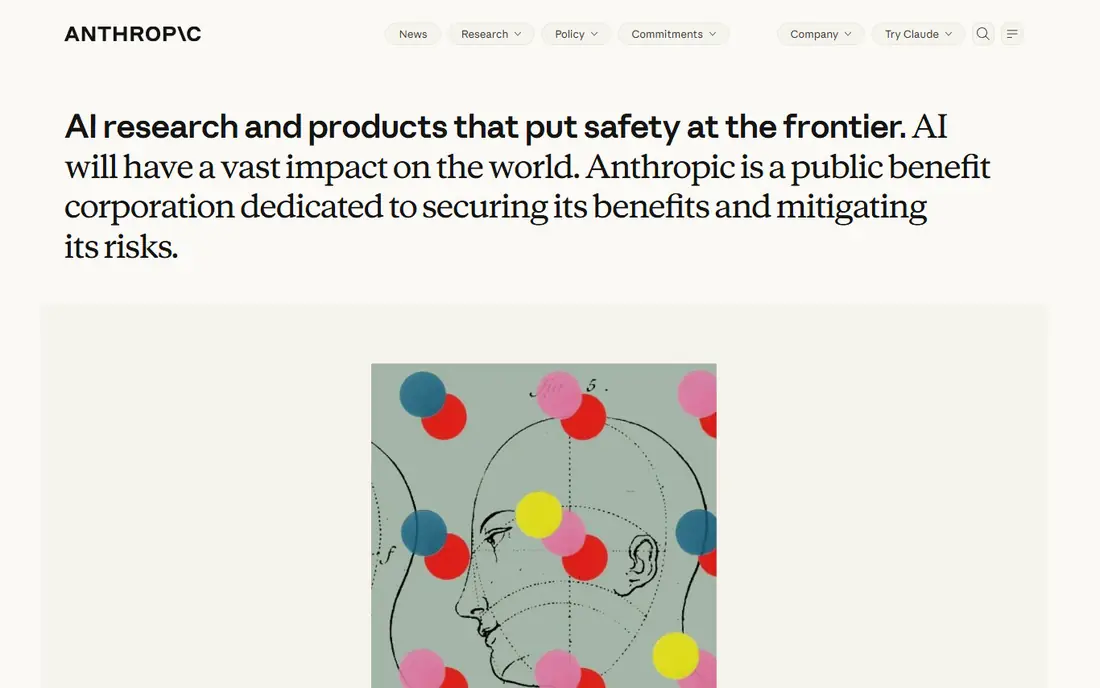 Anthropic homepage