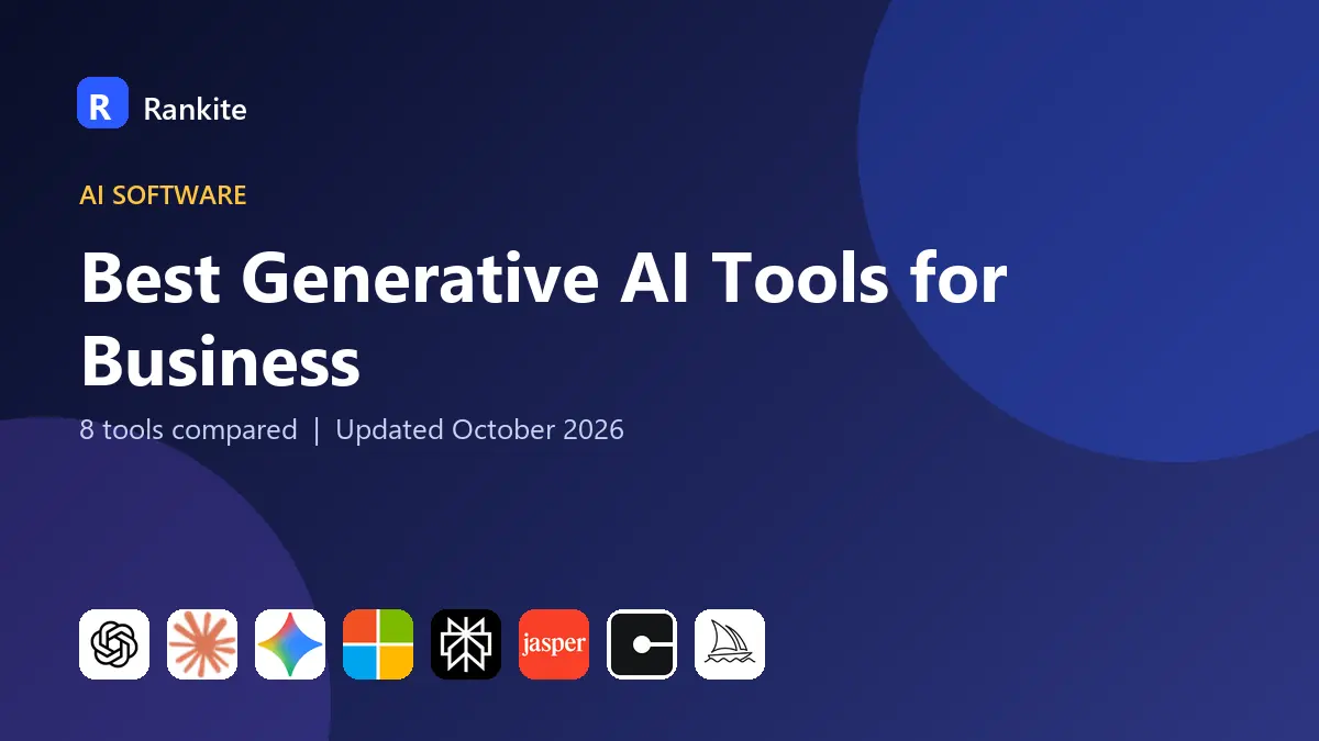 Best Generative AI Tools for Business in 2026: 8 Tools Compared
